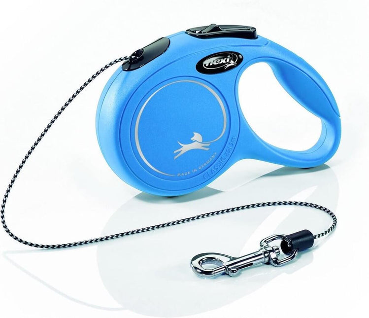 AnimalstoreXL Flexi Rollijn Classic Cord XS Blauw 3 meter