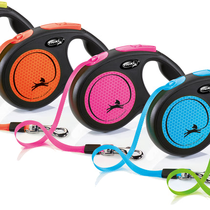 AnimalstoreXL Flexi rollijn NEW NEON tape S 5 meter