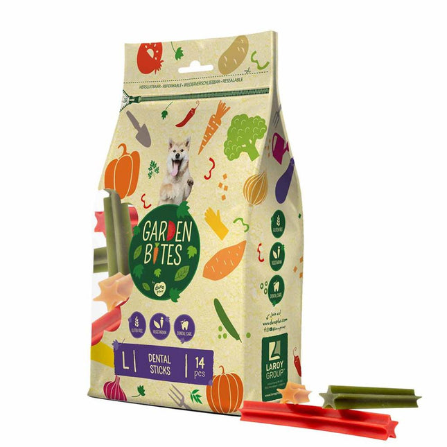 Garden Bites Dental Sticks Small Zakje 13cm 28st - Large Zakje 16cm 14st