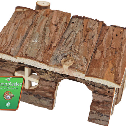 AnimalstoreXL Hamsterhuis Natural Puntdak 14cm