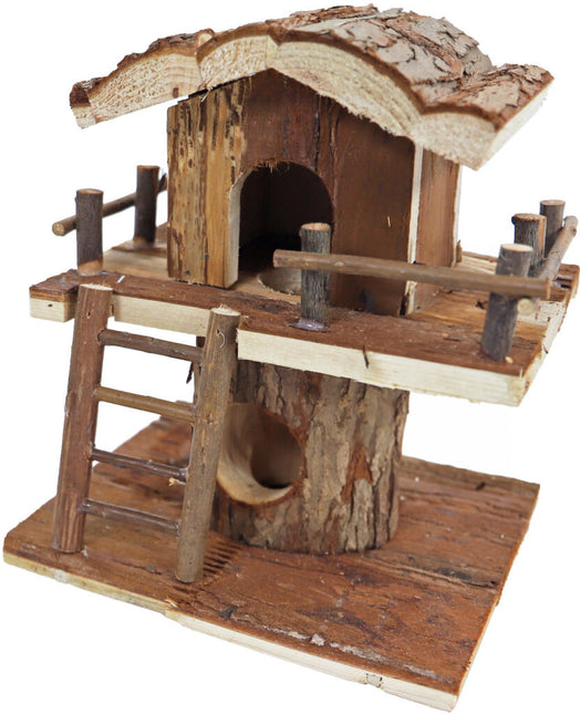 AnimalstoreXL Hamsterhuis Natural Boomhut 22cm