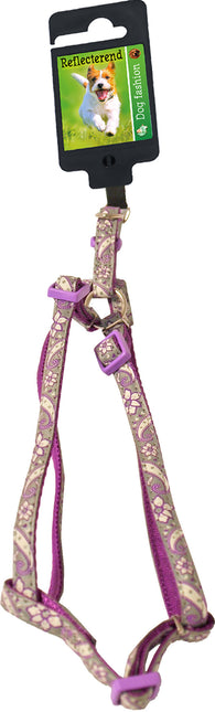 AnimalstoreXL Tuig Bh Nyl/Pu Refl. Paars 10Mm/35-45cm