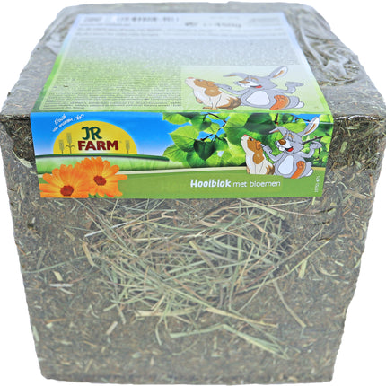 AnimalstoreXL JR Farm Hooiblok met Bloemen 450gr 19740