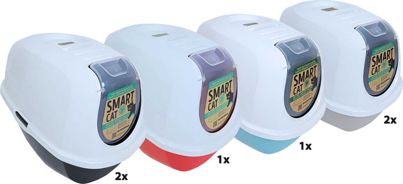 AnimalstoreXL Kattentoilet Smart-Cat Recycled Assortie