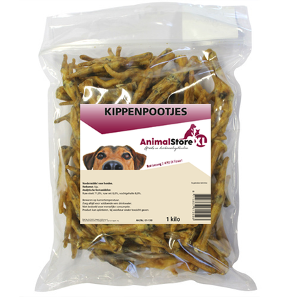 AnimalstoreXL Kippenpootjes 1kg