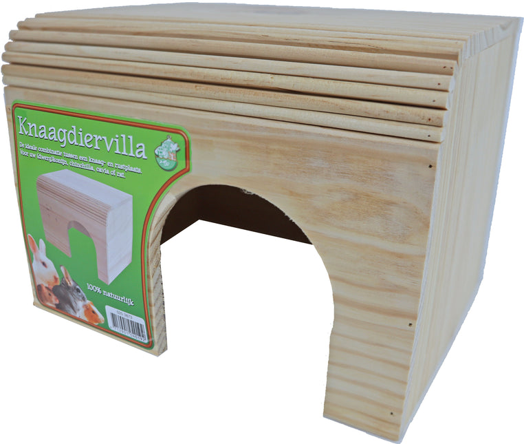 AnimalstoreXL Knaagdiervilla Hout Large