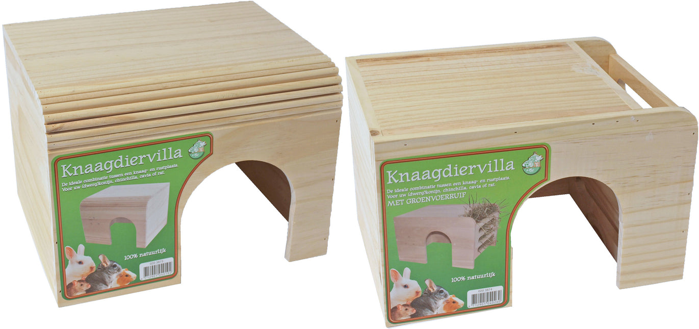 AnimalstoreXL Knaagdiervilla Hout Large