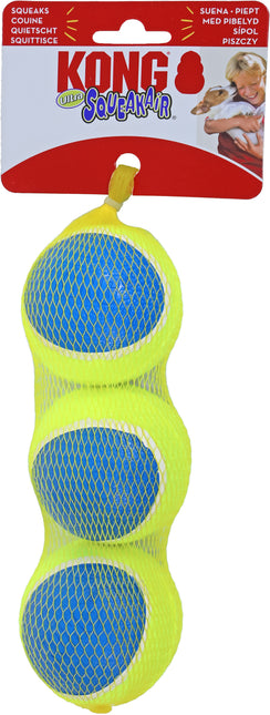 AnimalstoreXL Kong Ultra Squeakair Ball Medium Net 3 stuks