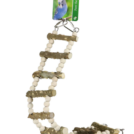 AnimalstoreXL Boon Ladder Brug 9-Traps Hout met Kralen 46cm