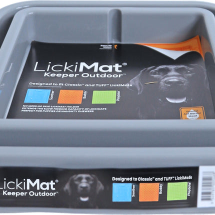 AnimalstoreXL Lickimat Keeper Outdoor Hond Grijs 31cm