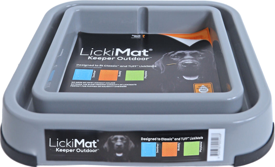 AnimalstoreXL Lickimat Keeper Outdoor Hond Grijs 31cm