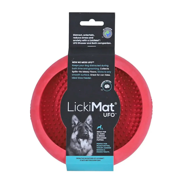 AnimalstoreXL Lickimat Likmat Ufo Hond Roze 18x3cm