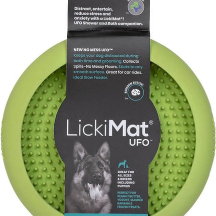 AnimalstoreXL Lickimat Likmat Ufo Hond Groen 18x3cm