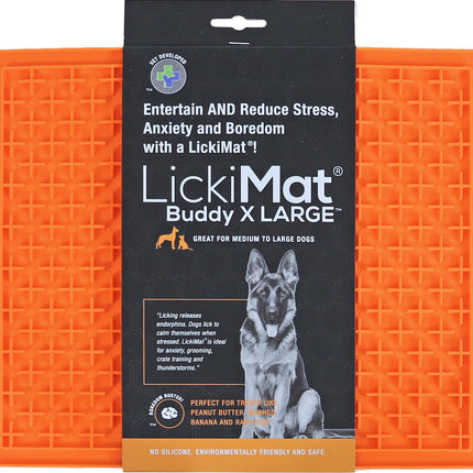 Lickimat Likmat Buddy xL Dog Orange 30x25cm
