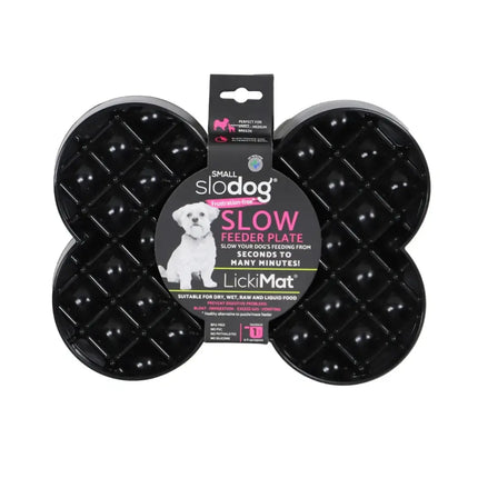 AnimalstoreXL Lickimat Slodog Slowfeeder Plate Hond Zw.S 25cm
