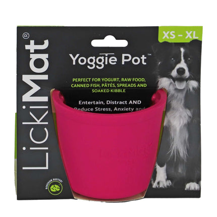 AnimalstoreXL Lickimat Yoggie Pot Hond Roze 8cm