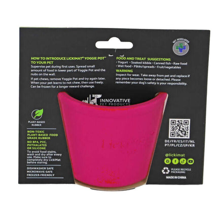 AnimalstoreXL Lickimat Yoggie Pot Hond Roze 8cm