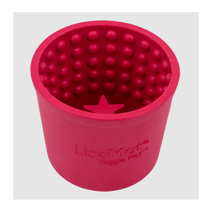 AnimalstoreXL Lickimat Yoggie Pot Hond Roze 8cm