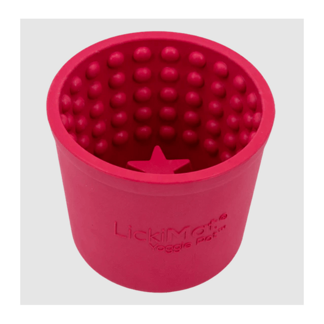 AnimalstoreXL Lickimat Yoggie Pot Hond Roze 8cm