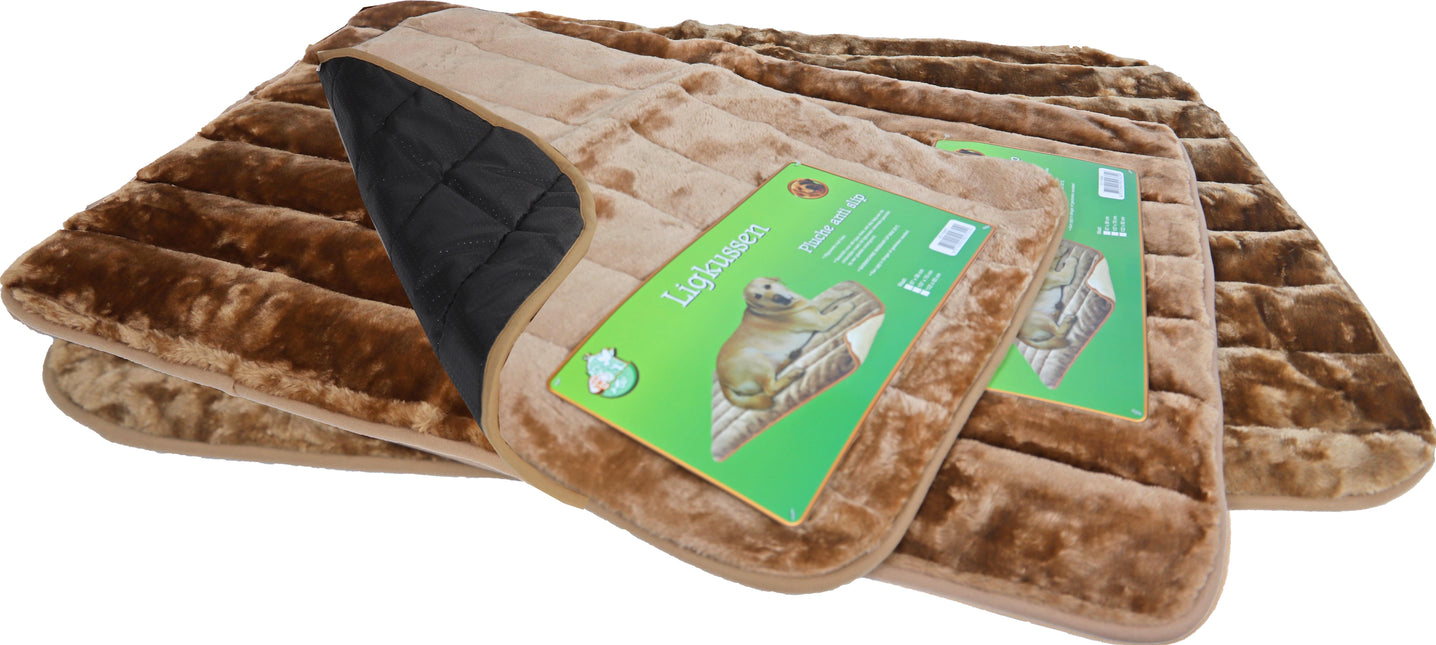 AnimalstoreXL Ligkussen Pluche A. Slip Bruin 87X58cm