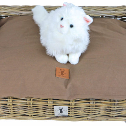 AnimalstoreXL Ligkussen Basic Brown 70x50cm