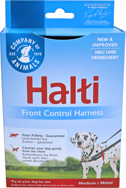 AnimalstoreXL Company Of Animals Halti Front Control Harnas Rood/Zwart