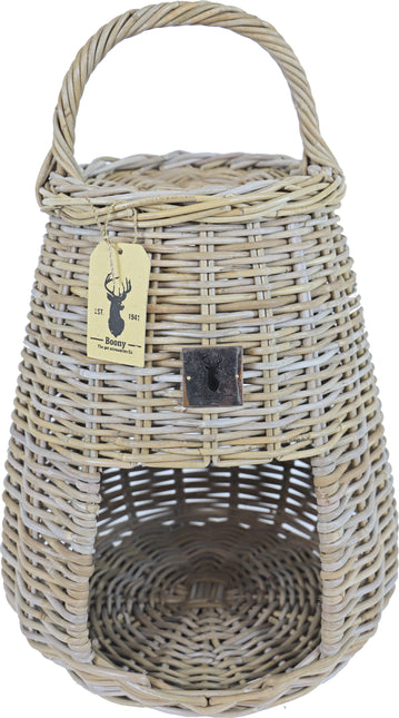 AnimalstoreXL Mand Rotan Rond met Hengsel 67cm