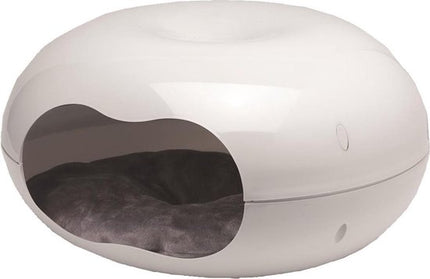 AnimalstoreXL Moderna kattenhuis donut plastic met kussen wit
