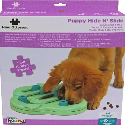 AnimalstoreXL Nina Ottosson Puppyspel Puppy Hide N Slide Groen