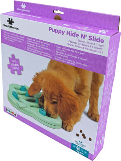 AnimalstoreXL Nina Ottosson Puppyspel Puppy Hide N Slide Groen