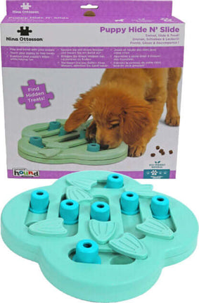 AnimalstoreXL Nina Ottosson Puppyspel Puppy Hide N Slide Groen