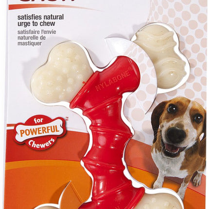 AnimalstoreXL Nylabone Double Bend met Bacon