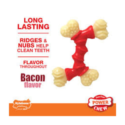 Nylabone Double Bend with Bacon