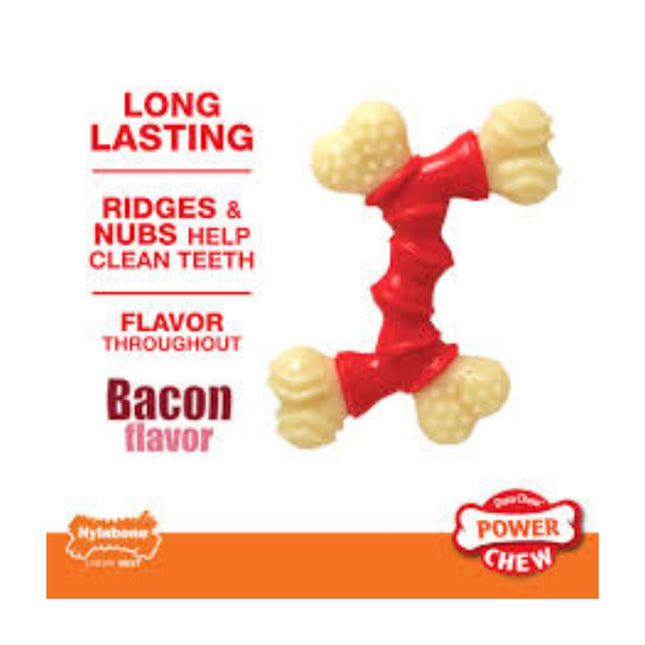 Nylabone Double Bend with Bacon