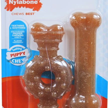 AnimalstoreXL Nylabone Puppy Chew Twin P. Bone Ring Bone