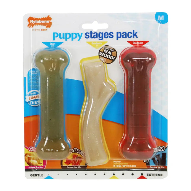 AnimalstoreXL Nylabone Puppy Stages Pack M