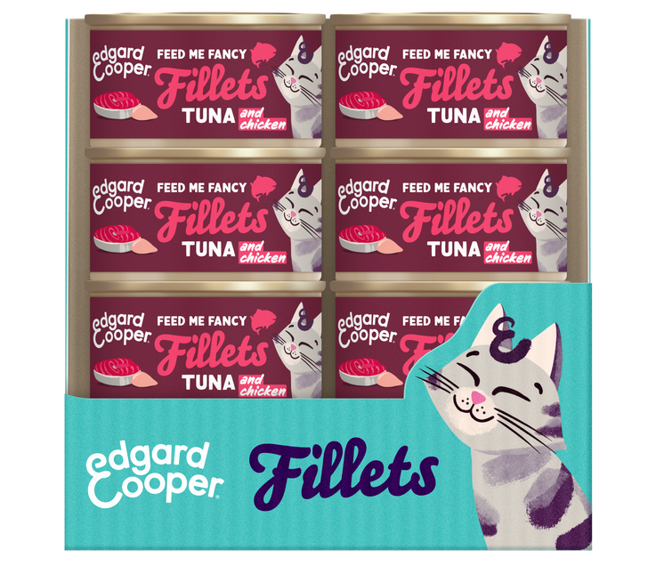 AnimalstoreXL Edgard & Cooper Kat Tonijnfilets & Kip Graanvrij
