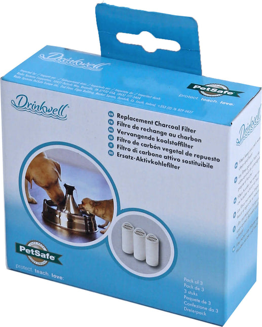 AnimalstoreXL Petsafe Koolfilter Drinkfontein 360 Rond 3 stuks