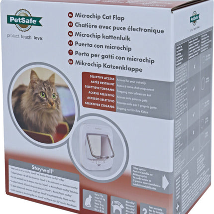 AnimalstoreXL Petsafe Kattendeur Microchip Wit