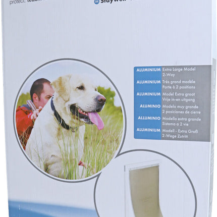 AnimalstoreXL Petsafe Deur Aluminium Wit Transparant