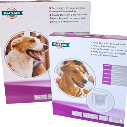 Petsafe Huisdierdeur Wit Transparant 740 - 760