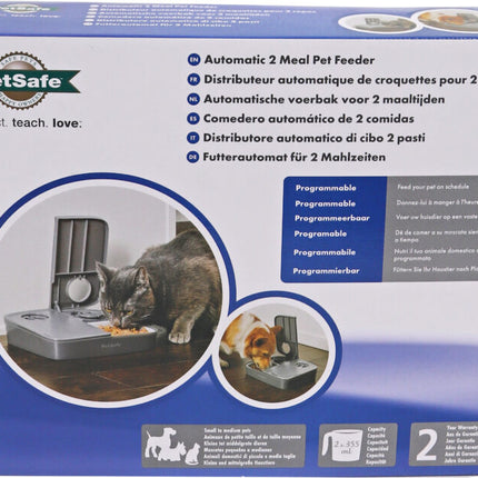 AnimalstoreXL Petsafe Voederautomaat 2-Maalt. Op Batterijen