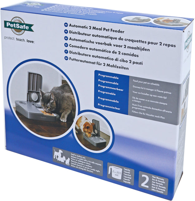 AnimalstoreXL Petsafe Voederautomaat 2-Maalt. Op Batterijen