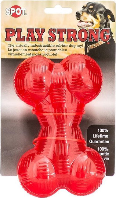 AnimalstoreXL Play Strong Bot Rubber Rood 14cm