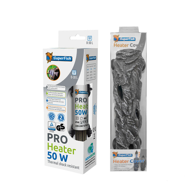 AnimalstoreXL Pro Heater 50W 0-30L + Cover S