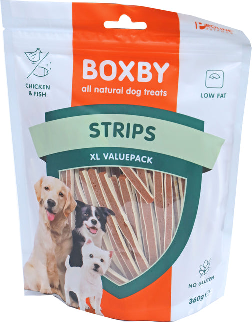 AnimalstoreXL Proline Boxby Strips Valuebag 360gr