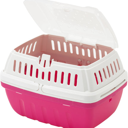 Reismand Hipster Plastic Klein Blauwe Bes - Fel Roze