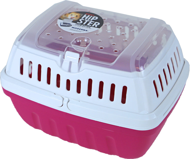 Reismand Hipster Plastic Klein Blauwe Bes - Fel Roze