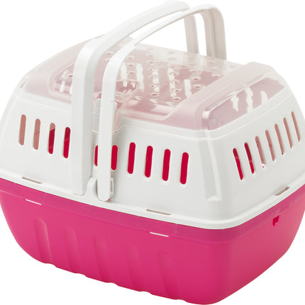 Reismand Hipster Plastic Klein Blauwe Bes - Fel Roze