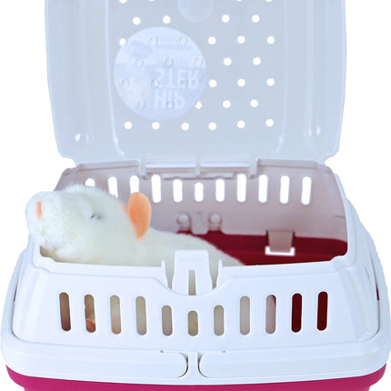 Reismand Hipster Plastic Klein Blauwe Bes - Fel Roze